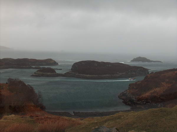 This view with the boat was beautiful even in the ugly weather. How stunning it must be in nice weather, then?