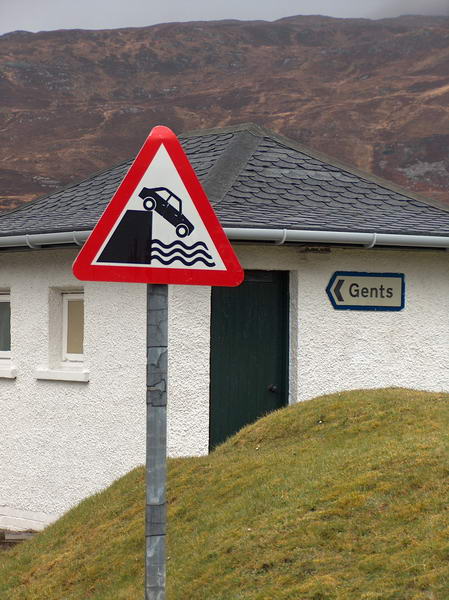 Be careful, if you drive too far... Well the sign says it all, doesn't it;-)