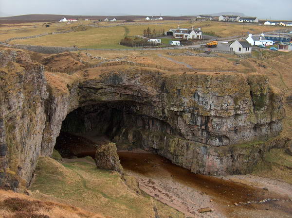 Gigantic mouth of the cave