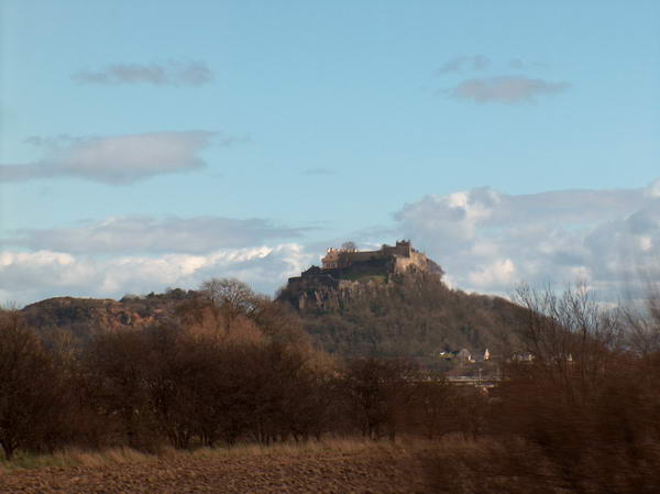 Approaching Stirling Castle, once the capital of Scotland