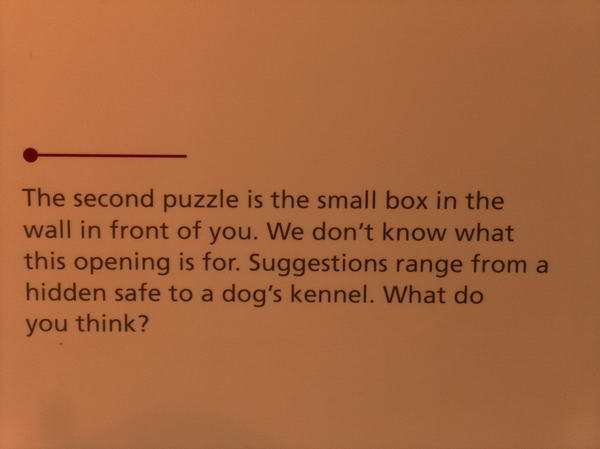 The interior of the castle was not so impressive. Instead of giving us background info they asked our opinion..?