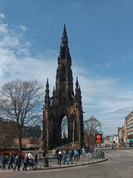 Scott Monument at Princes Street gardens