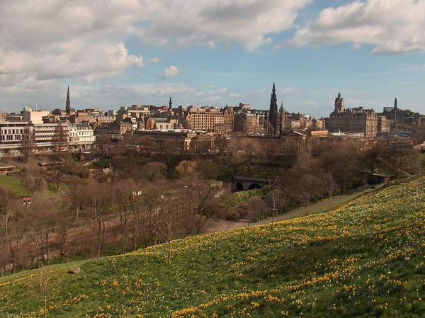 View from Royal Mile downtown (literally)
