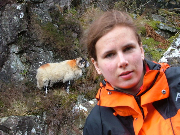 Back down in the river's rocky canyon