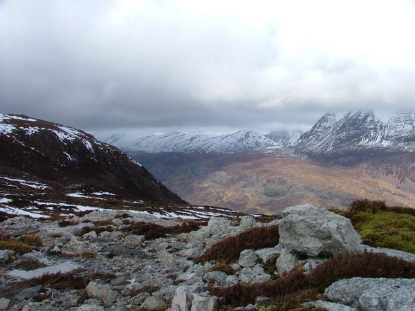 ... and on the mountain side