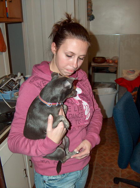 There she is, Martina The Chef with her dog Lilly