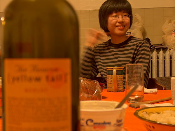 Shoko and wine