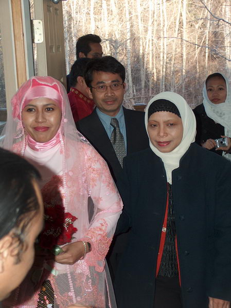 And there comes the bride...