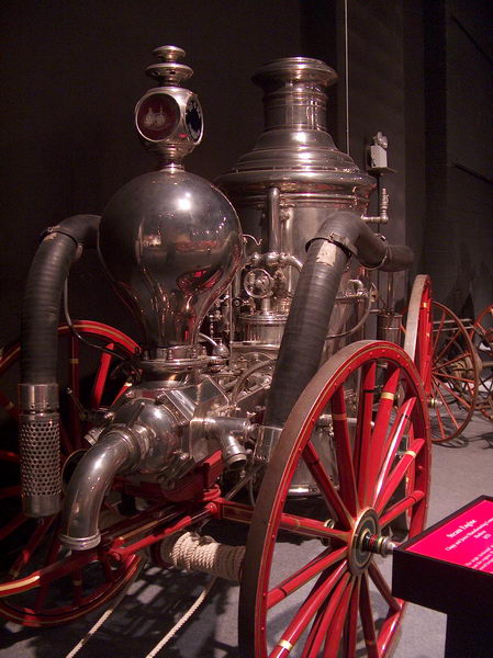 Parní hasičská pumpa