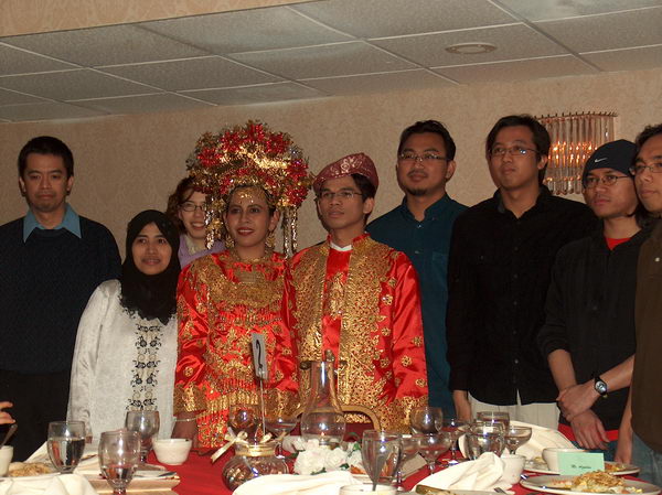 With friends and colleagues...