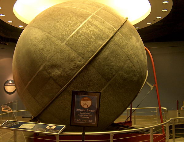 One of the first planetariums: it's an iron sphere with tiny holes that depict star constellations. You sit in a small carriage, it takes you inside and after a while your eyes adjust and you see the night sky view;-)