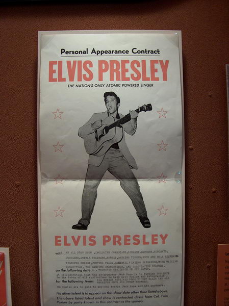 Výstava: smlouva na Elvise