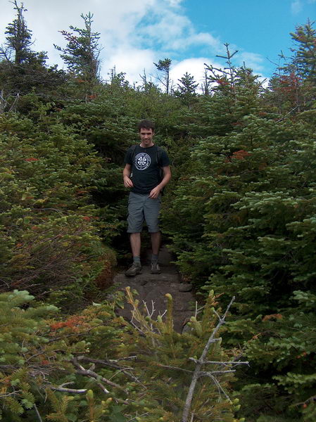 Time to move to a near smaller peak - through annoying bushes...