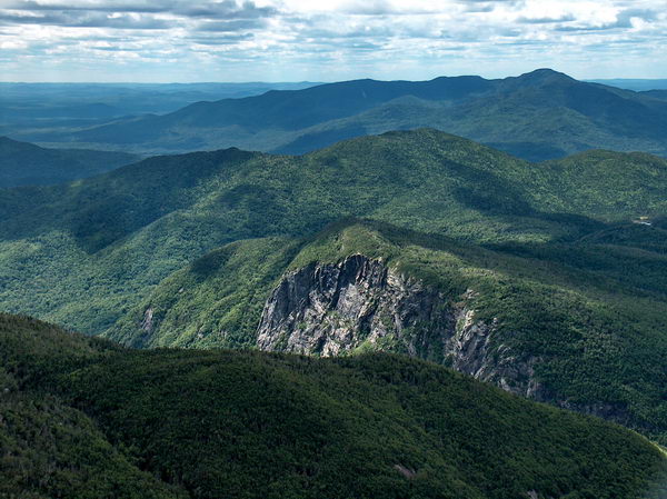 Rockslide in the valley underneath us
