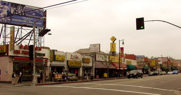 China town stretches along one main street