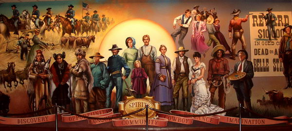 After that we came to the Museum of the American West. This painting depicts the "Spirit of the West" in somewhat romanticized way...