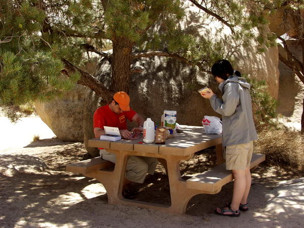 As we were having our lunch...