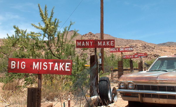 Big mistake many make, rely on horn instead of brake