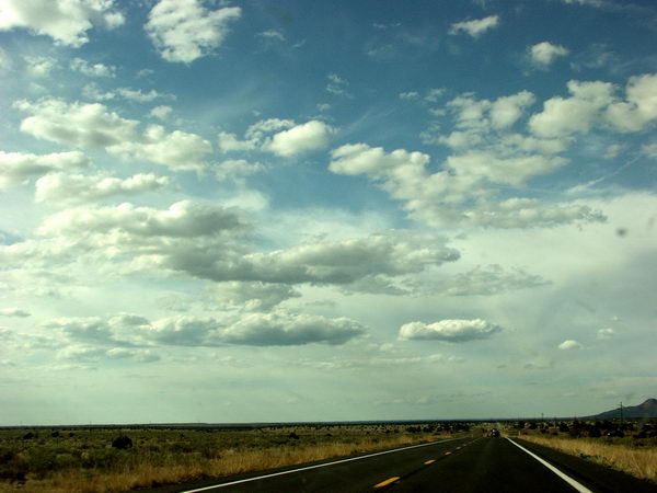 Most of the time we couldn't see anything particularly interesting apart from clouds