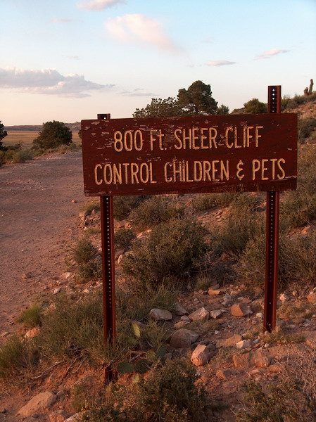 800ft sheer cliff ahead (250 metres!)