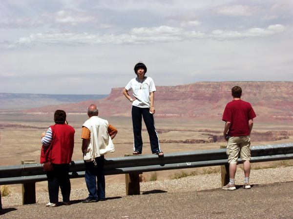 Skohko checking out the landscape