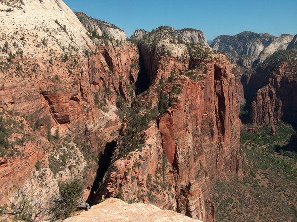 View back on Scout's Lookout from Angel's Landing