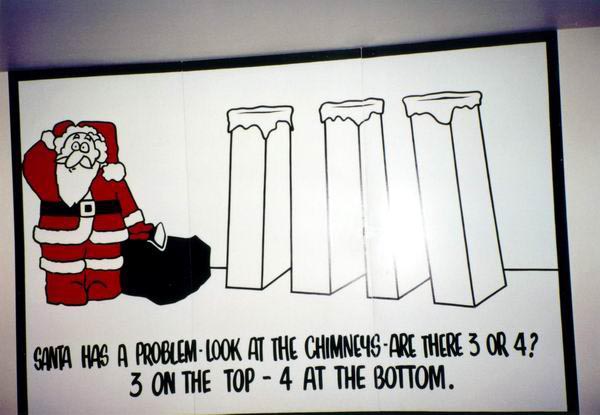 jedno s puzzle v "hlavolamovém" domě - Santa má problém:-)