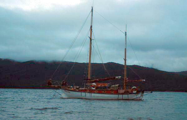 Plachetnice na jezeru Te Anau